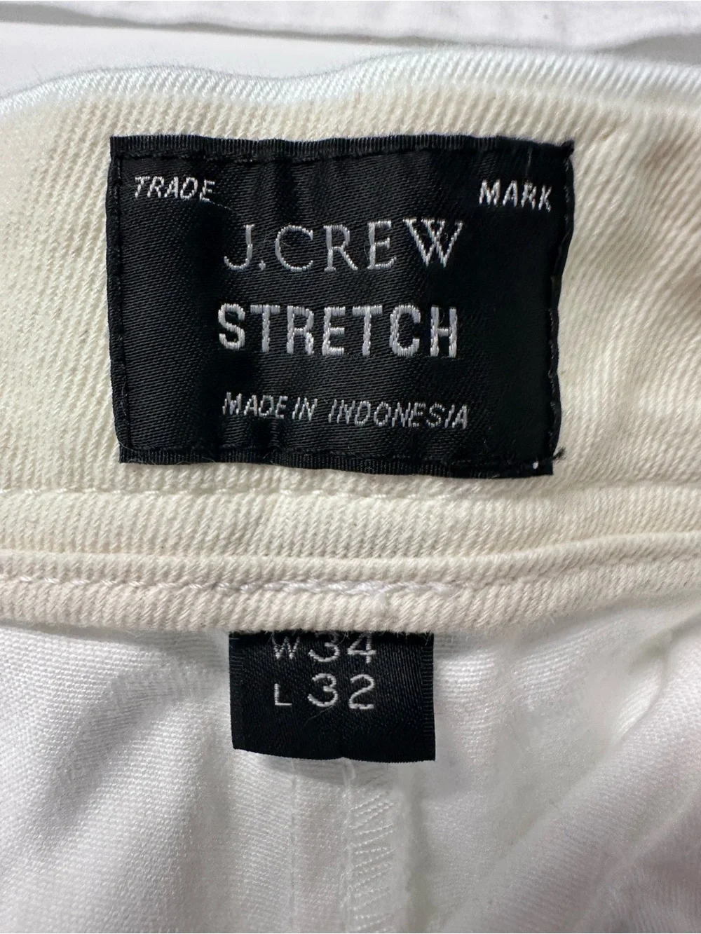 J. Crew Men's 484 Slim Fit Stretch White Chino